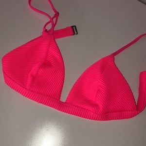 Hollister neon pink swim top